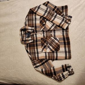 Plaid Button-Up Shirt